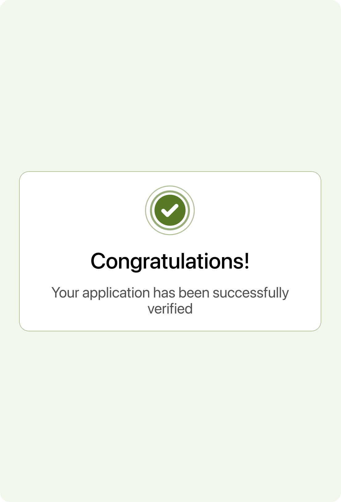 Verification Update
